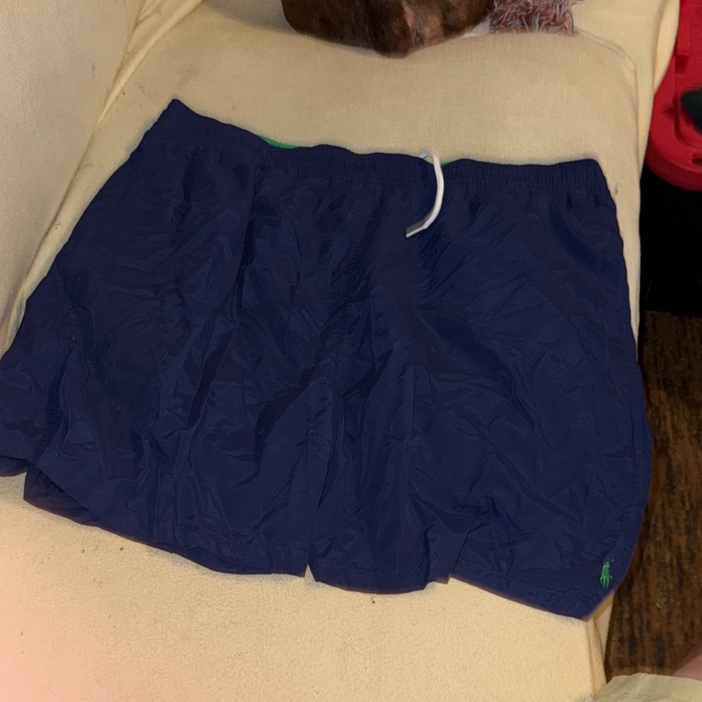 Polo Ralph Lauren 3XB Navy Blue Swim Shorts Y2K